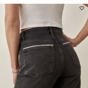 Reformation Stardust Jeans faded Black